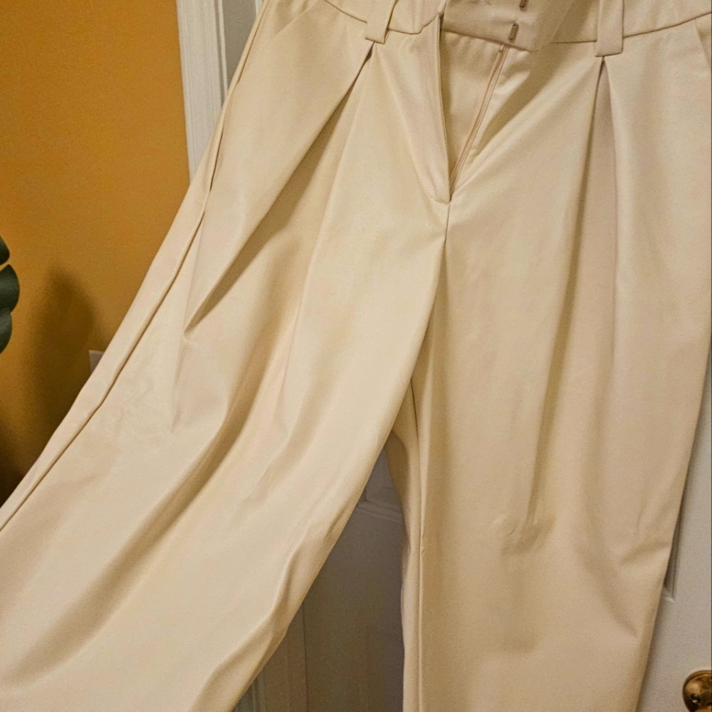 Cream Wide-Leg Pants GABRIELLE UNION - Picture 8 of 8